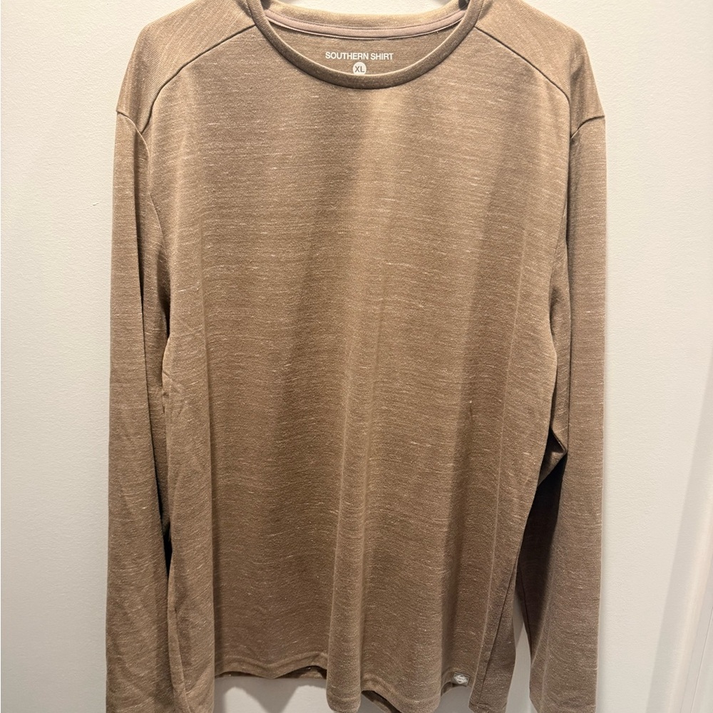 The Southern Shirt Company Brown Long Sleeve Tee